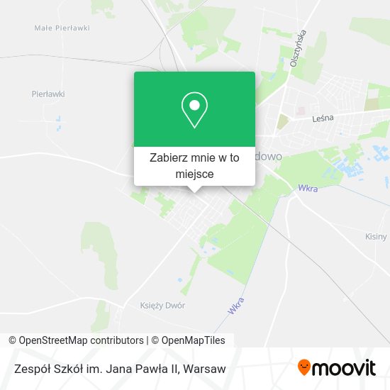 Mapa Zespół Szkół im. Jana Pawła II