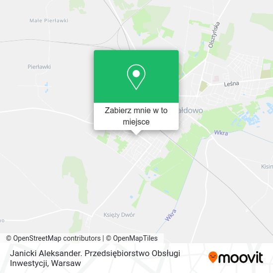 Mapa Janicki Aleksander. Przedsiębiorstwo Obsługi Inwestycji