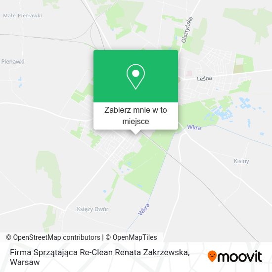 Mapa Firma Sprzątająca Re-Clean Renata Zakrzewska