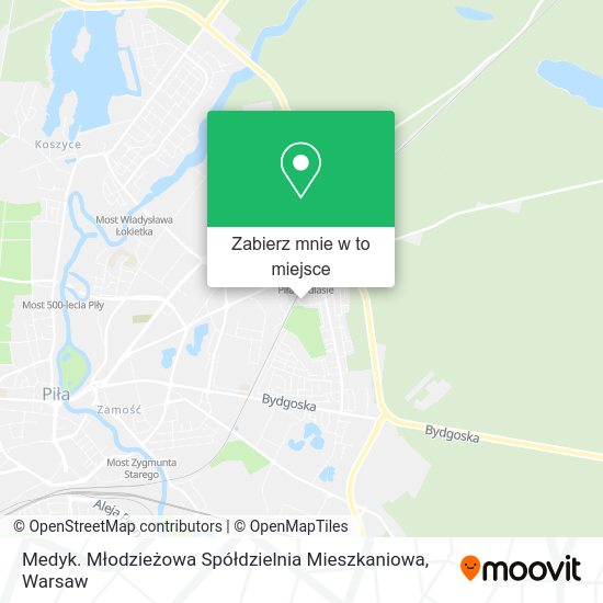 Mapa Medyk. Młodzieżowa Spółdzielnia Mieszkaniowa