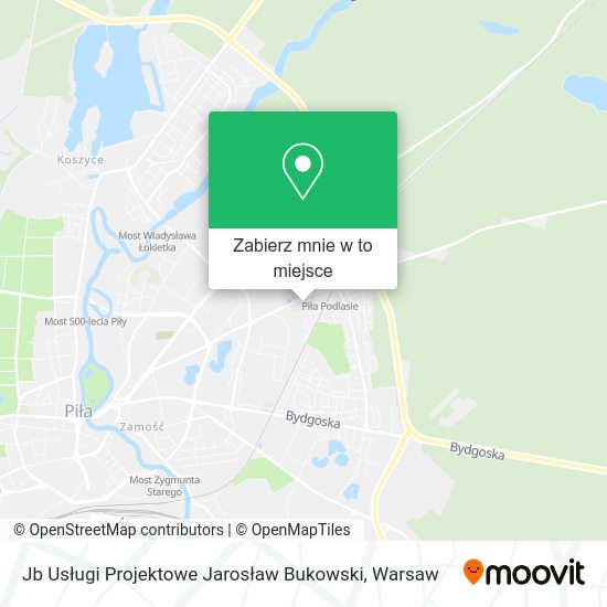 Mapa Jb Usługi Projektowe Jarosław Bukowski