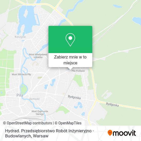 Mapa Hydrad. Przedsiębiorstwo Robót Inżynieryjno - Budowlanych