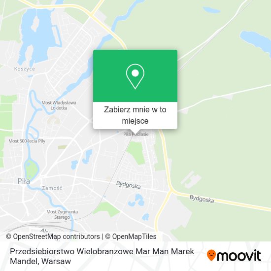 Mapa Przedsiebiorstwo Wielobranzowe Mar Man Marek Mandel