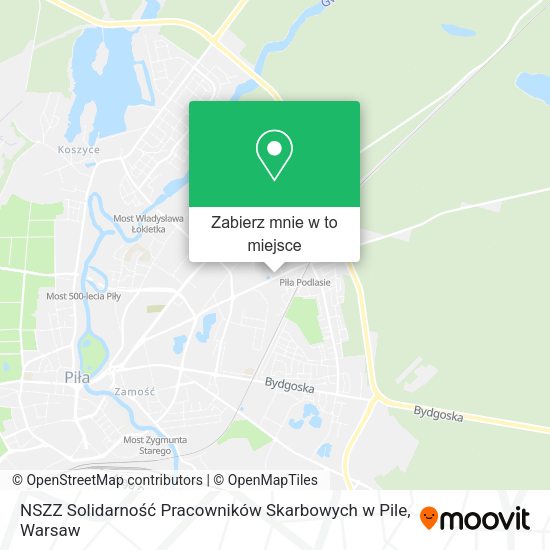 Mapa NSZZ Solidarność Pracowników Skarbowych w Pile