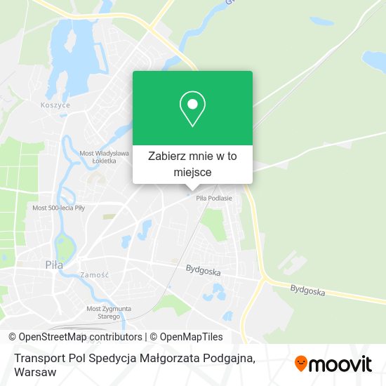 Mapa Transport Pol Spedycja Małgorzata Podgajna