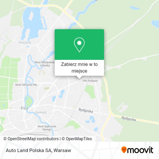 Mapa Auto Land Polska SA