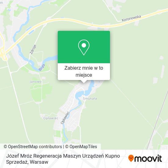 Mapa Józef Mróz Regeneracja Maszyn Urządzeń Kupno Sprzedaż