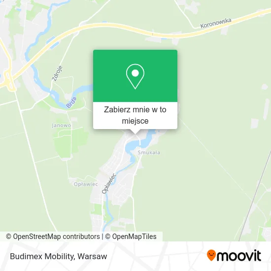 Mapa Budimex Mobility