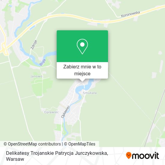 Mapa Delikatesy Trojanskie Patrycja Jurczykowska