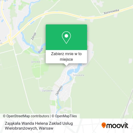 Mapa Zająkała Wanda Helena Zakład Usług Wielobranżowych