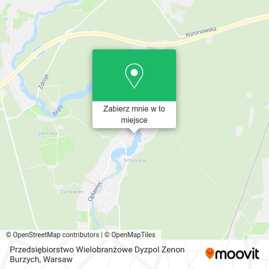 Mapa Przedsiębiorstwo Wielobranżowe Dyzpol Zenon Burzych