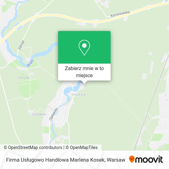 Mapa Firma Usługowo Handlowa Marlena Kosek