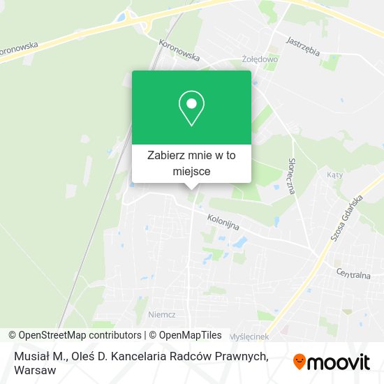 Mapa Musiał M., Oleś D. Kancelaria Radców Prawnych