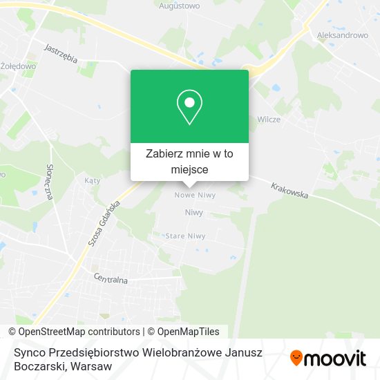 Mapa Synco Przedsiębiorstwo Wielobranżowe Janusz Boczarski