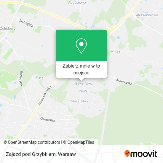 Mapa Zajazd pod Grzybkiem