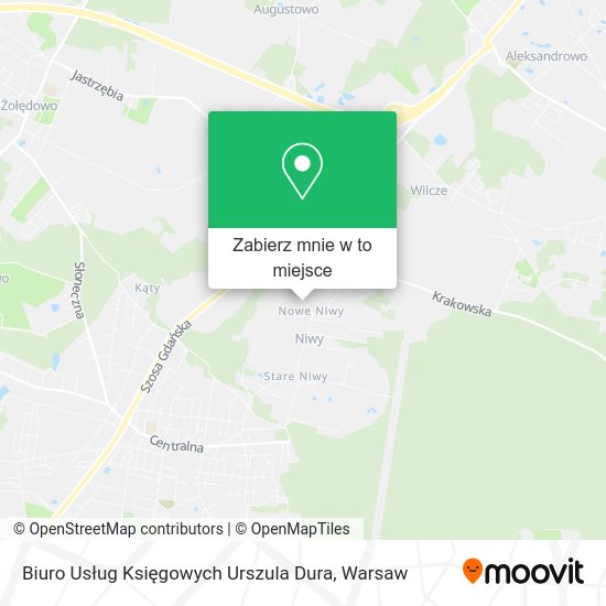 Mapa Biuro Usług Księgowych Urszula Dura