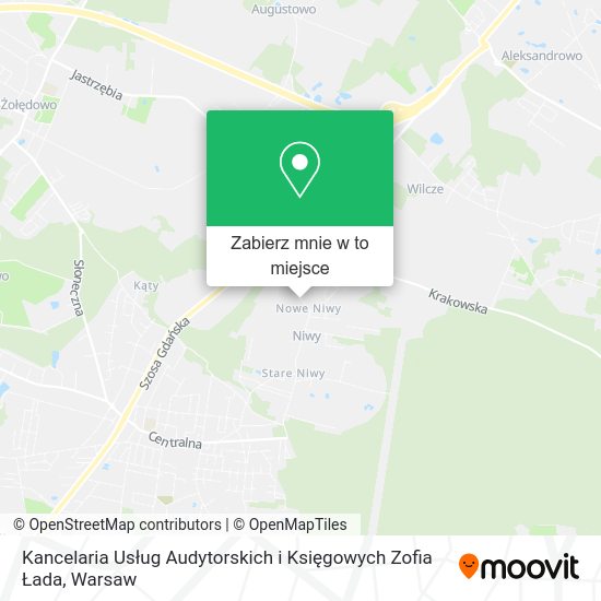 Mapa Kancelaria Usług Audytorskich i Księgowych Zofia Łada