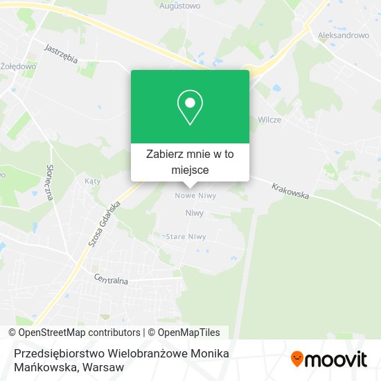 Mapa Przedsiębiorstwo Wielobranżowe Monika Mańkowska