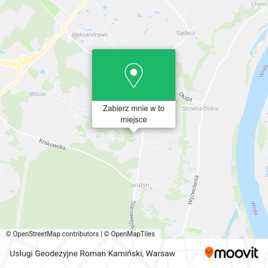 Mapa Usługi Geodezyjne Roman Kamiński