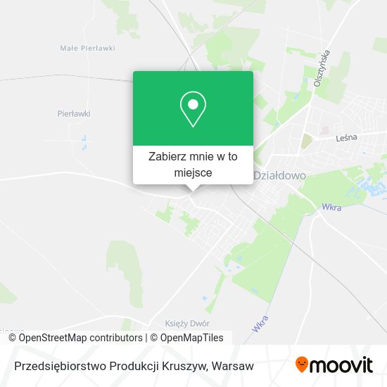 Mapa Przedsiębiorstwo Produkcji Kruszyw