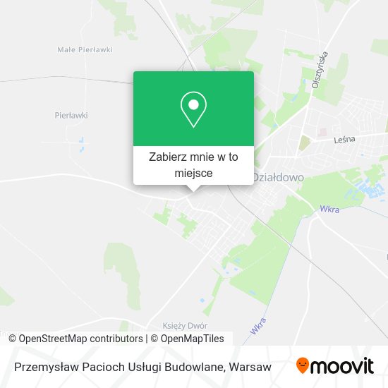 Mapa Przemysław Pacioch Usługi Budowlane