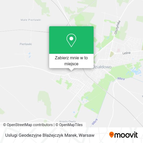 Mapa Usługi Geodezyjne Błażejczyk Marek