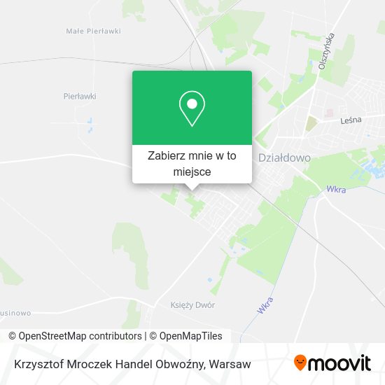 Mapa Krzysztof Mroczek Handel Obwoźny