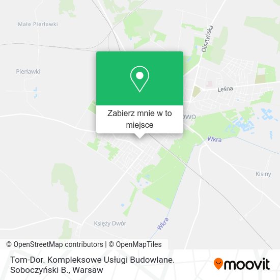 Mapa Tom-Dor. Kompleksowe Usługi Budowlane. Soboczyński B.