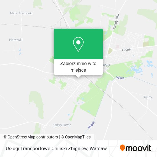 Mapa Usługi Transportowe Chiliski Zbigniew