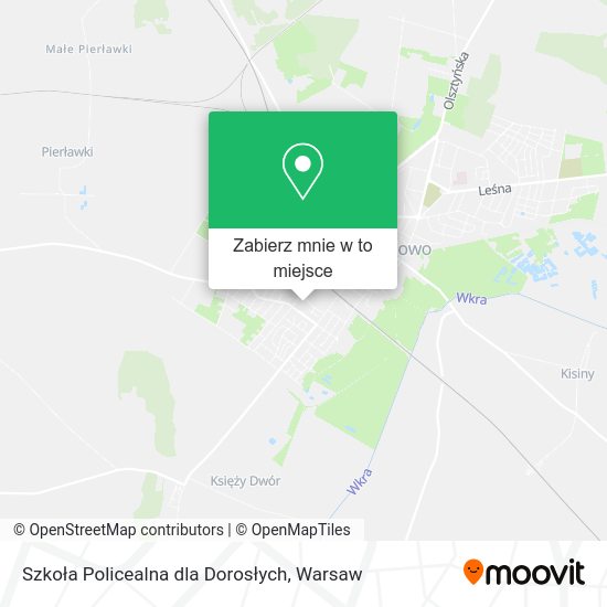 Mapa Szkoła Policealna dla Dorosłych