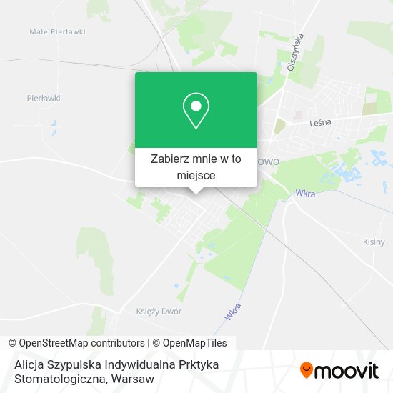 Mapa Alicja Szypulska Indywidualna Prktyka Stomatologiczna