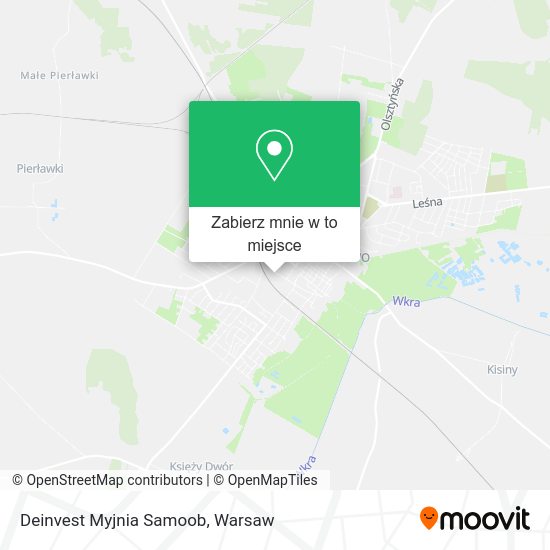 Mapa Deinvest Myjnia Samoob