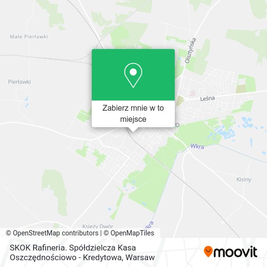 Mapa SKOK Rafineria. Spółdzielcza Kasa Oszczędnościowo - Kredytowa