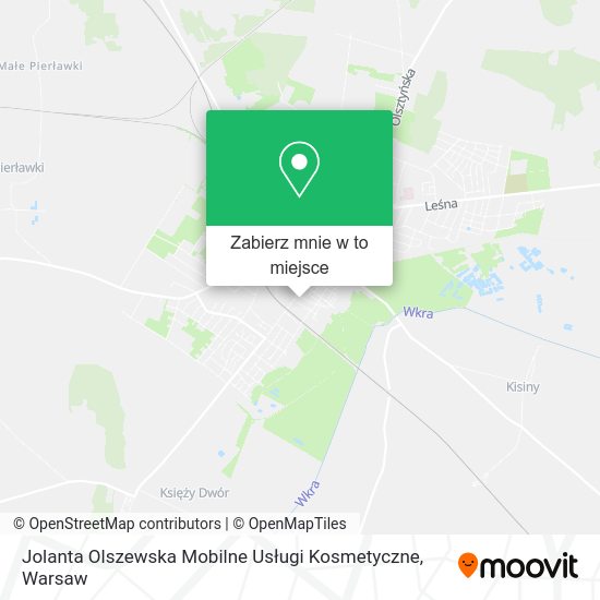 Mapa Jolanta Olszewska Mobilne Usługi Kosmetyczne