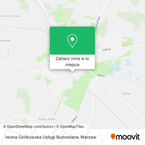 Mapa Iwona Goćkowska Usługi Budowlane