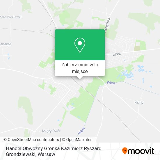 Mapa Handel Obwoźny Gronka Kazimierz Ryszard Grondziewski