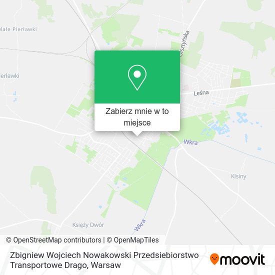 Mapa Zbigniew Wojciech Nowakowski Przedsiebiorstwo Transportowe Drago