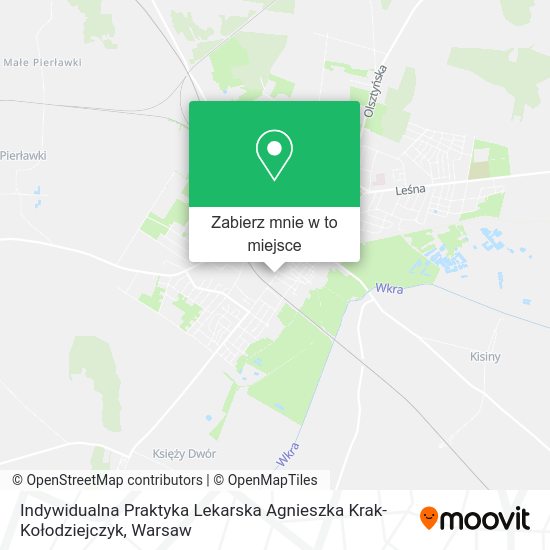 Mapa Indywidualna Praktyka Lekarska Agnieszka Krak-Kołodziejczyk