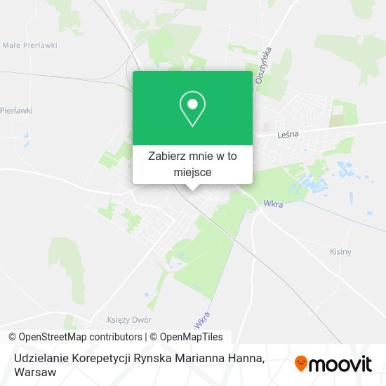 Mapa Udzielanie Korepetycji Rynska Marianna Hanna