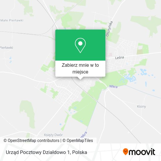 Mapa Urząd Pocztowy Działdowo 1