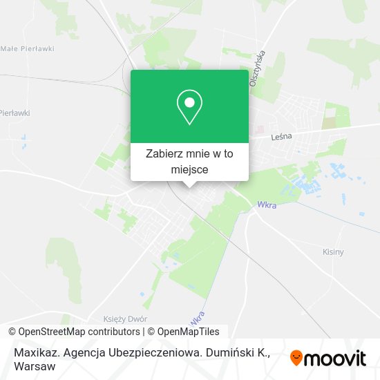 Mapa Maxikaz. Agencja Ubezpieczeniowa. Dumiński K.