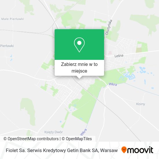 Mapa Fiolet Sa. Serwis Kredytowy Getin Bank SA