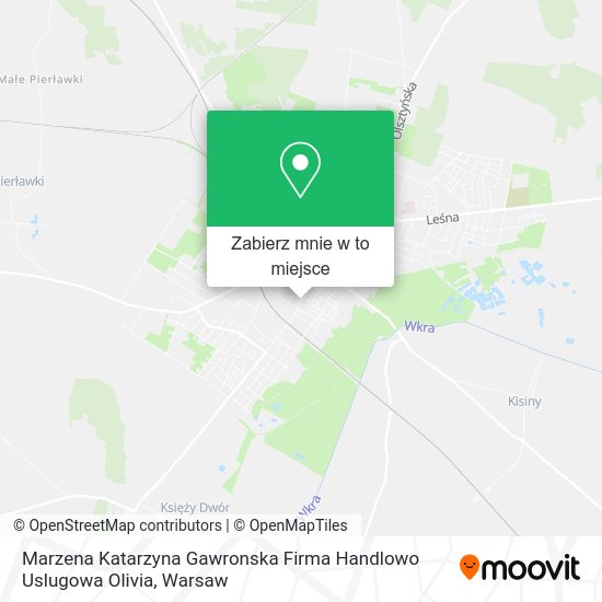 Mapa Marzena Katarzyna Gawronska Firma Handlowo Uslugowa Olivia