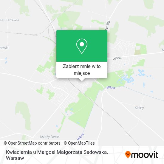 Mapa Kwiaciarnia u Małgosi Małgorzata Sadowska