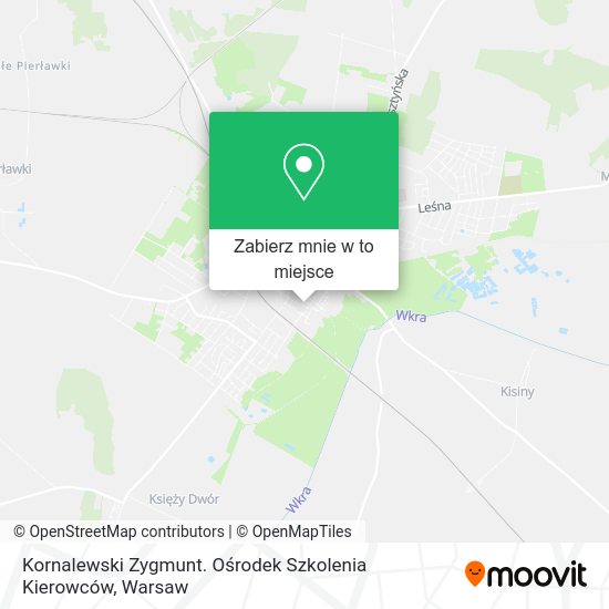 Mapa Kornalewski Zygmunt. Ośrodek Szkolenia Kierowców