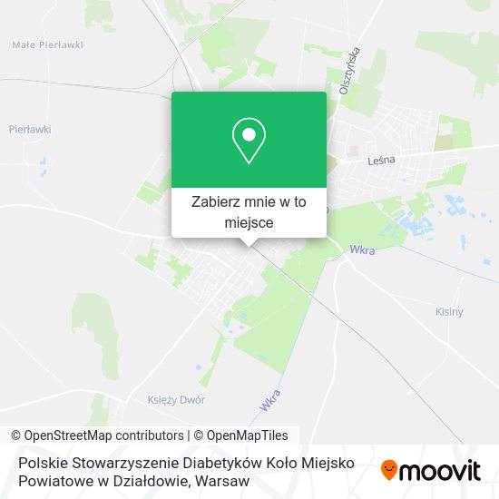 Mapa Polskie Stowarzyszenie Diabetyków Koło Miejsko Powiatowe w Działdowie