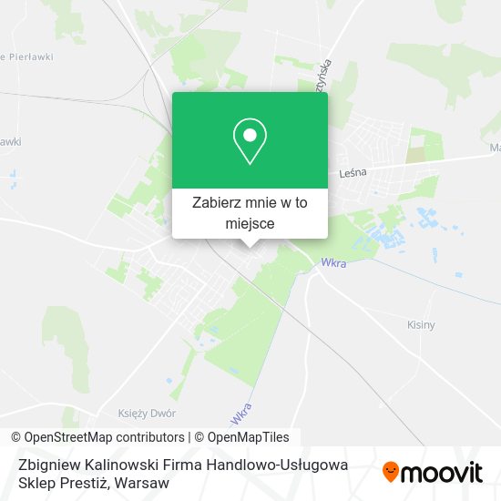 Mapa Zbigniew Kalinowski Firma Handlowo-Usługowa Sklep Prestiż