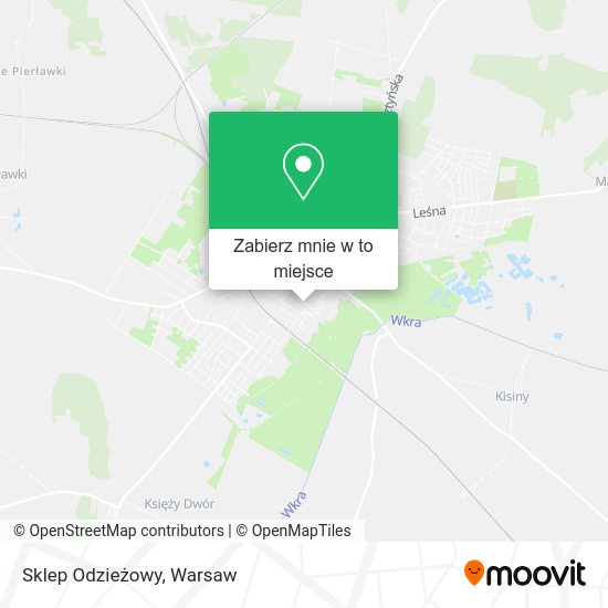 Mapa Sklep Odzieżowy