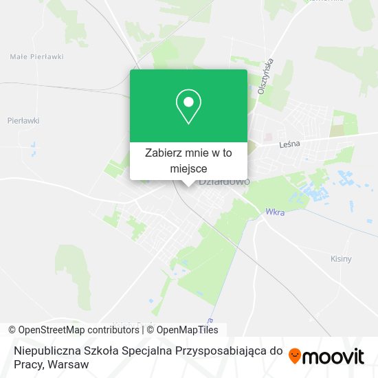 Mapa Niepubliczna Szkoła Specjalna Przysposabiająca do Pracy