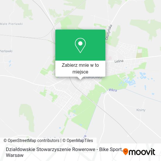 Mapa Działdowskie Stowarzyszenie Rowerowe - Bike Sport